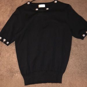 Black Chanel cotton shirt